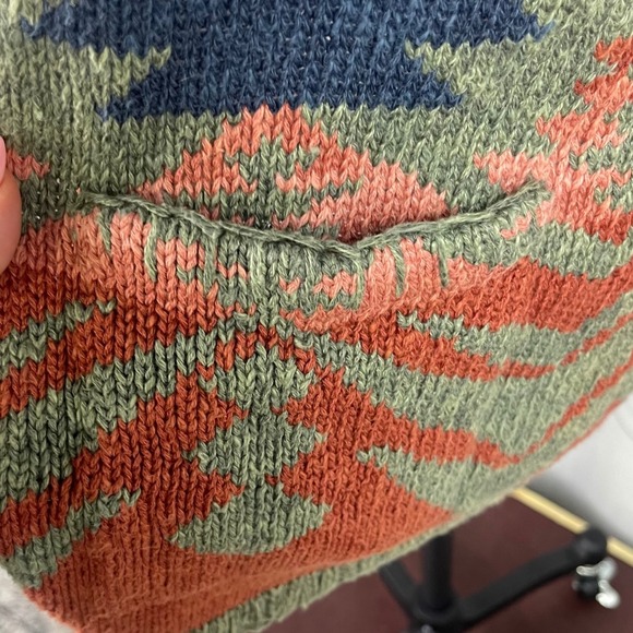 Ralph Lauren RLR-Hand-Knit-Western/Southwestern-Sweater Cardigan-Petite Large - Picture 8 of 16